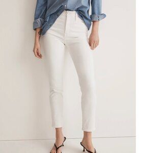 Madewell Stovepipe Jeans - White 23